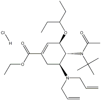 (3R,4R,5S)-4-n-乙酰基(1,1-二甲基乙基)氨基-5-N,N-二烯丙基氨基-3-(1-乙基丙氧基)-1-環(huán)己烯-1-羧酸乙酯鹽酸鹽